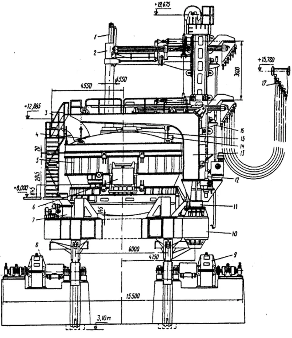 Hình 4.1.  Cấu tạo tổng thể của lò điện hồ quang 