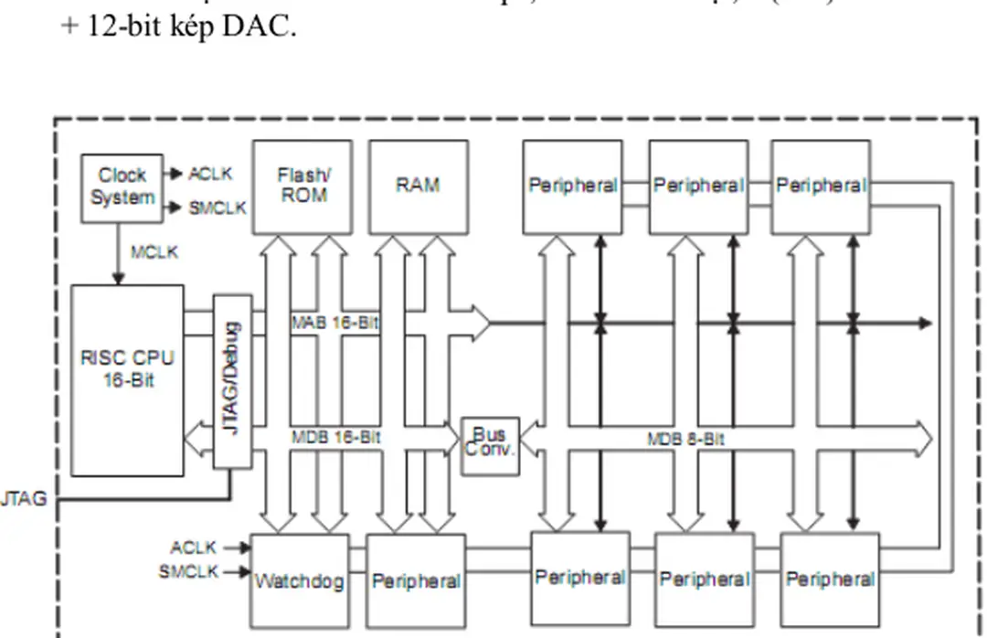 Hình 2.1: Cấu trúc vi điều khiển MSP430 2.2 Không gian địa chỉ