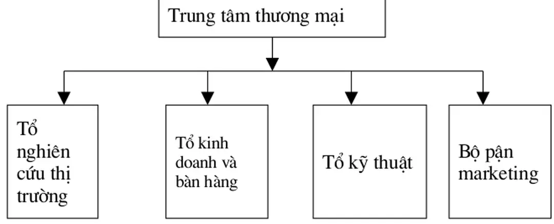 Sơ đồ 3.1. Cơ cấu của trung tâm thương mại trong thời gian tới.