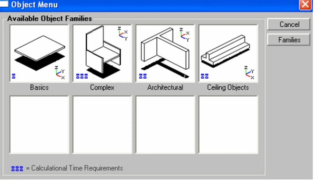 Hình 3.7 Các hình dạng đồ vật