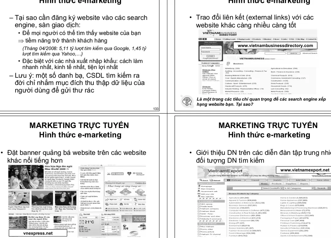 Hình thức e-marketing