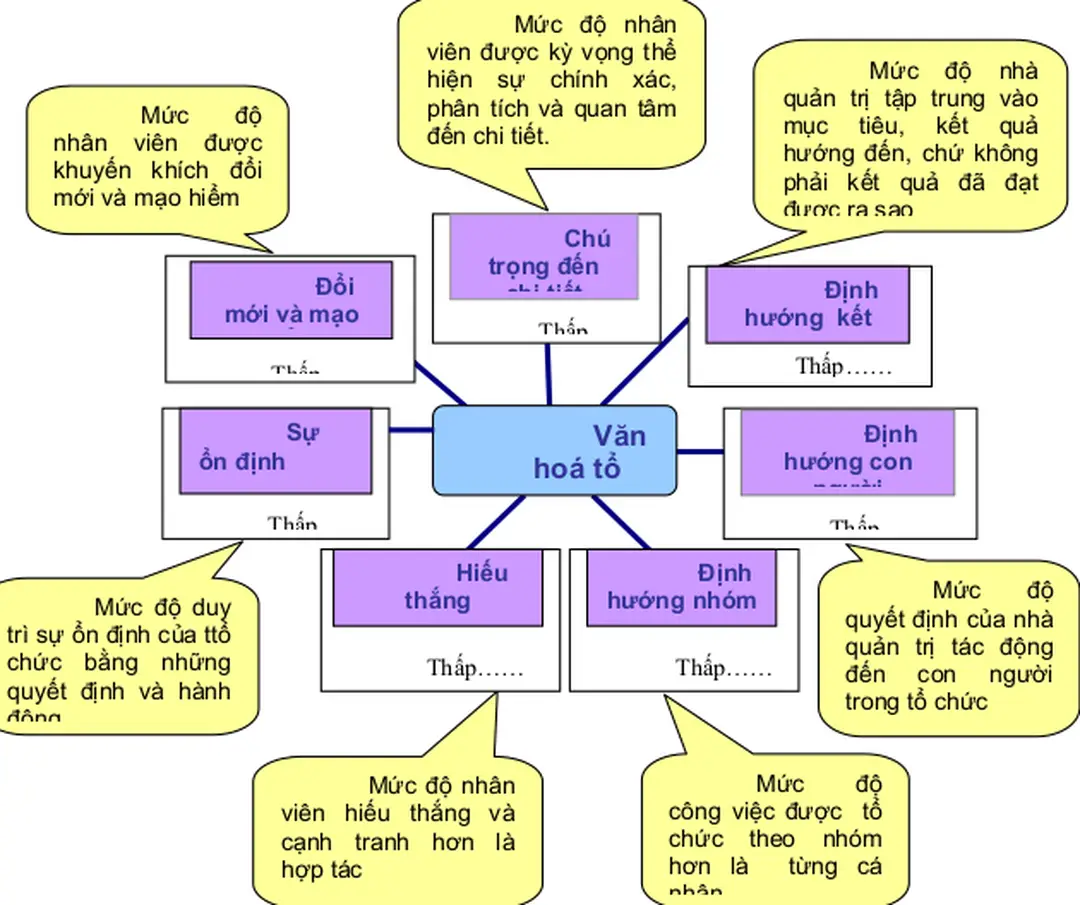 HÌNH 3.2 CÁC ĐẶC TRƯNG CỦA VĂN HOÁ TỔ CHỨC  