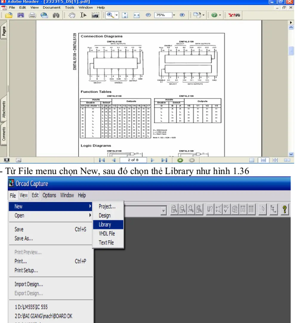 Hình 1.36 Màn hình hiện ra như sau (hình 1.37):