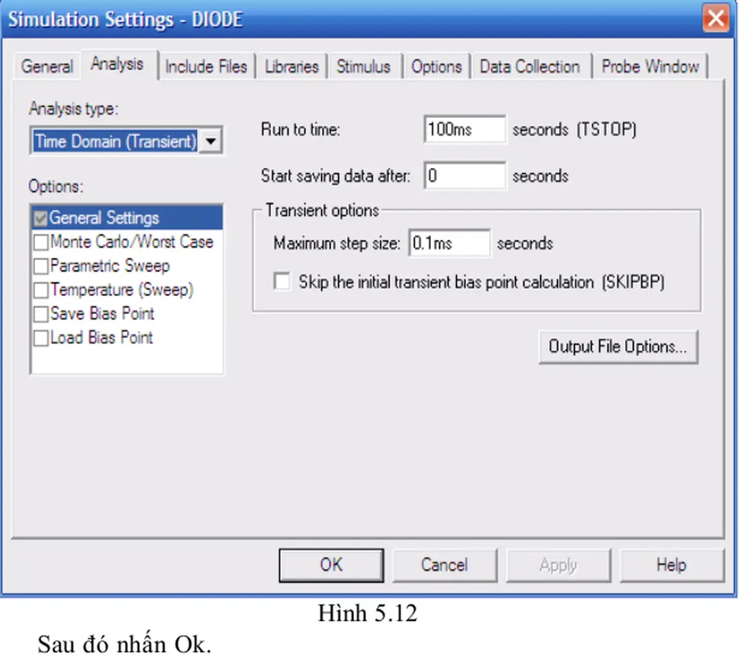 Hình 5.12 Sau đó nhấn Ok. 
