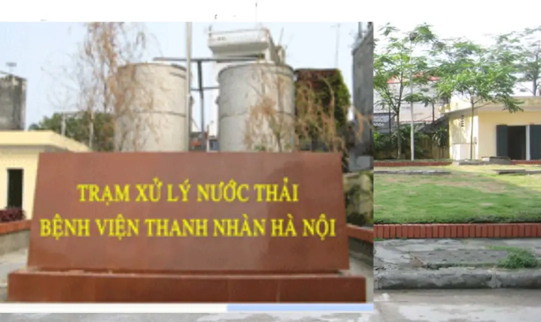 Hình 7: Hình ảnh hệ thống xử lý n−ớc thải bệnh viện Thanh Nhàn 