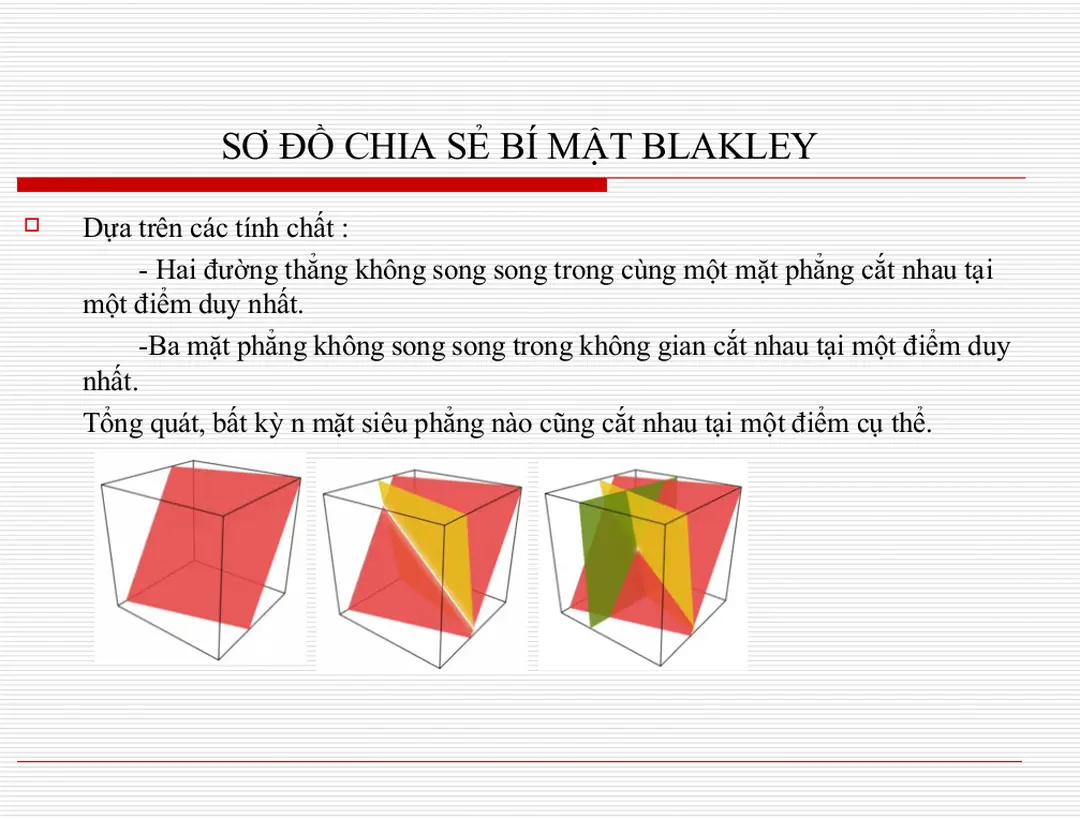 SƠ ĐỒ CHIA SẺ BÍ MẬT BLAKLEY