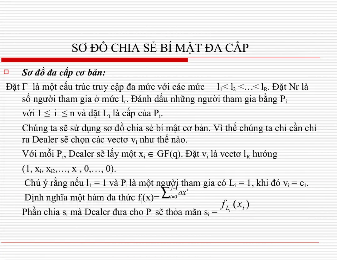 SƠ ĐỒ CHIA SẺ BÍ MẬT ĐA CẤP