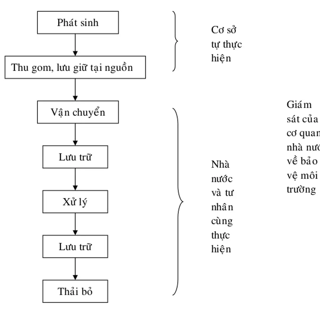 Hình 2.1 Hệ thống quản lý CTNH ở TPHCM
