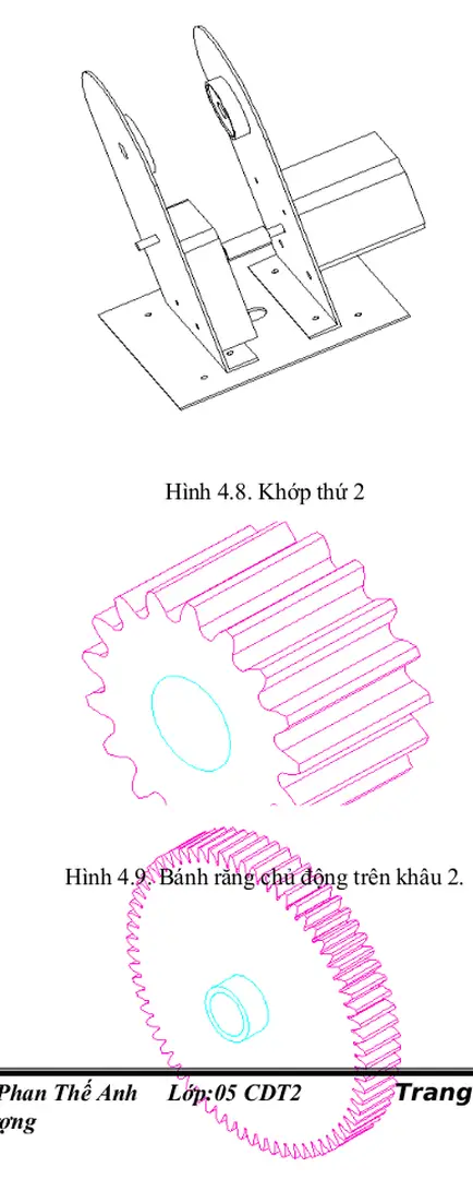 Hình 4.7 .Mô hình đế của rô bốt