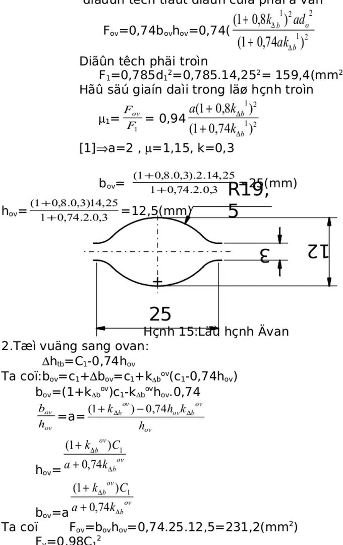 Hình 15:Lỗ hình Ôvan 2.Từ vuông sang ovan: