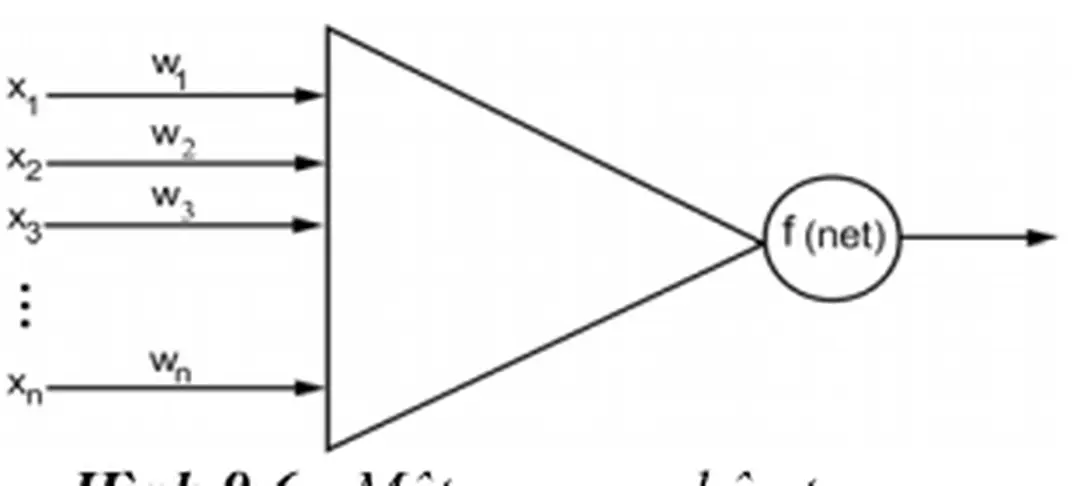 Hình 9. 6 minh họa một neuron nhân tạo bao gồm: 