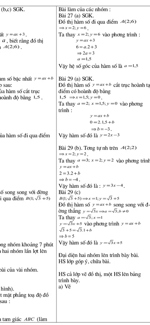Đồ thị hàm số đi qua điểm  A ( 2 ; 6 )