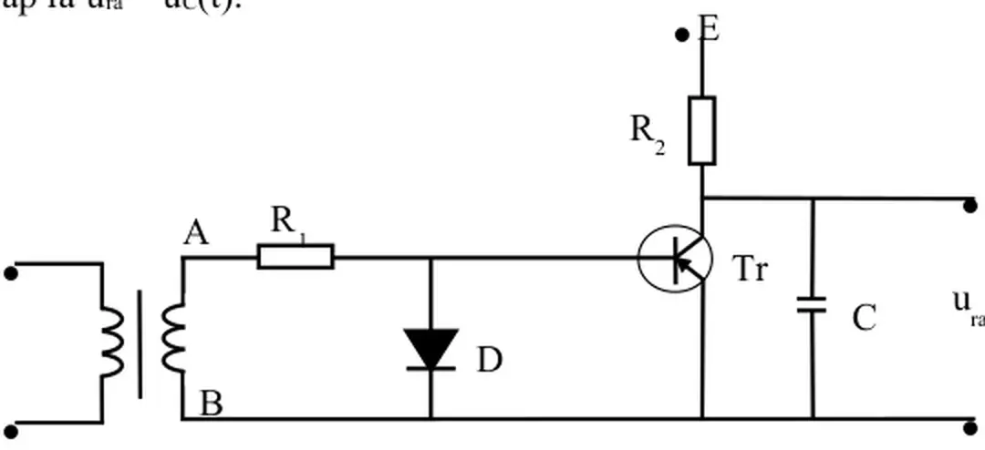 1. Sơ đồ khâu đồng pha dùng Tranzitor và tụ.