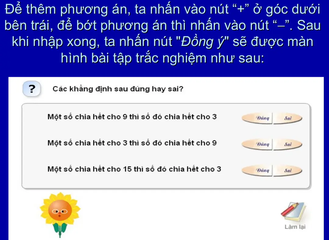 Hình bài tập trắc nghiệm như sau: