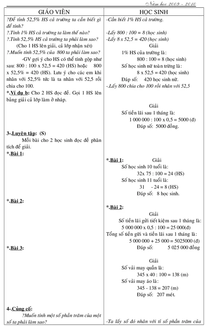 Bảng giải cả lớp làm ở nháp.