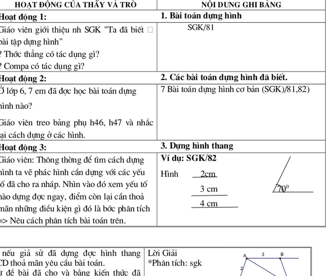 Hình          2cm                                                                  3 cm                           70 0