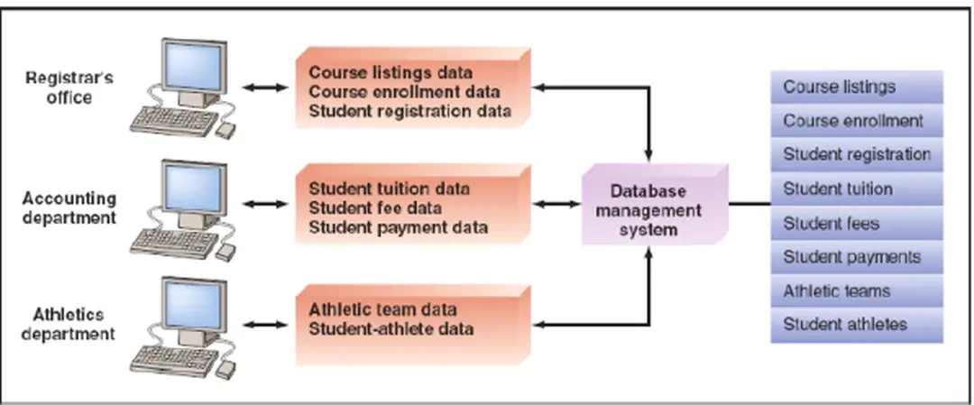 Hình 8: Mô hình hệ thống quản lý cơ sở dữ liệu (DBMS) 