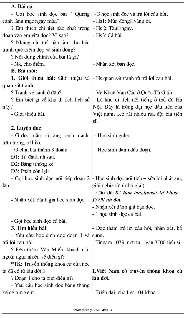 Đ2: Bảng tthống kê.