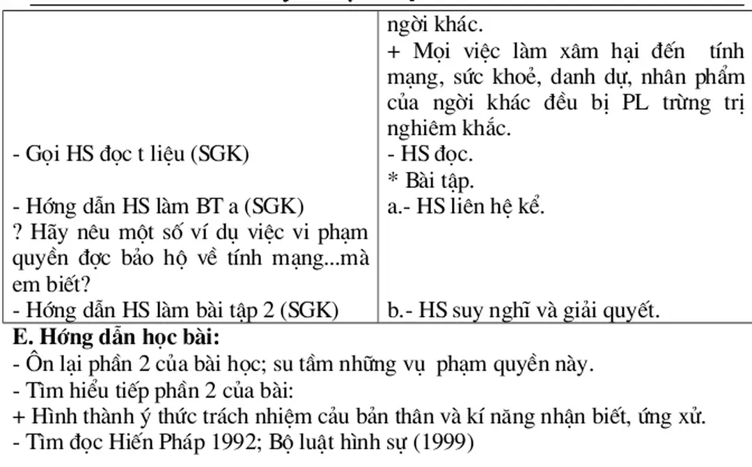 1. Hình thành ý thức trách nhiệm