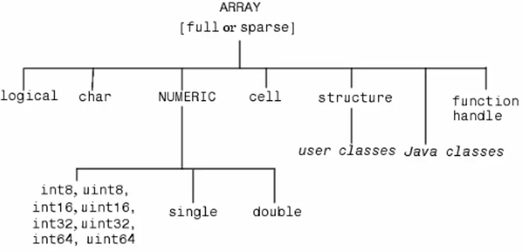 Hình 2.1. Các kiể u dữ liệ u của Matlab