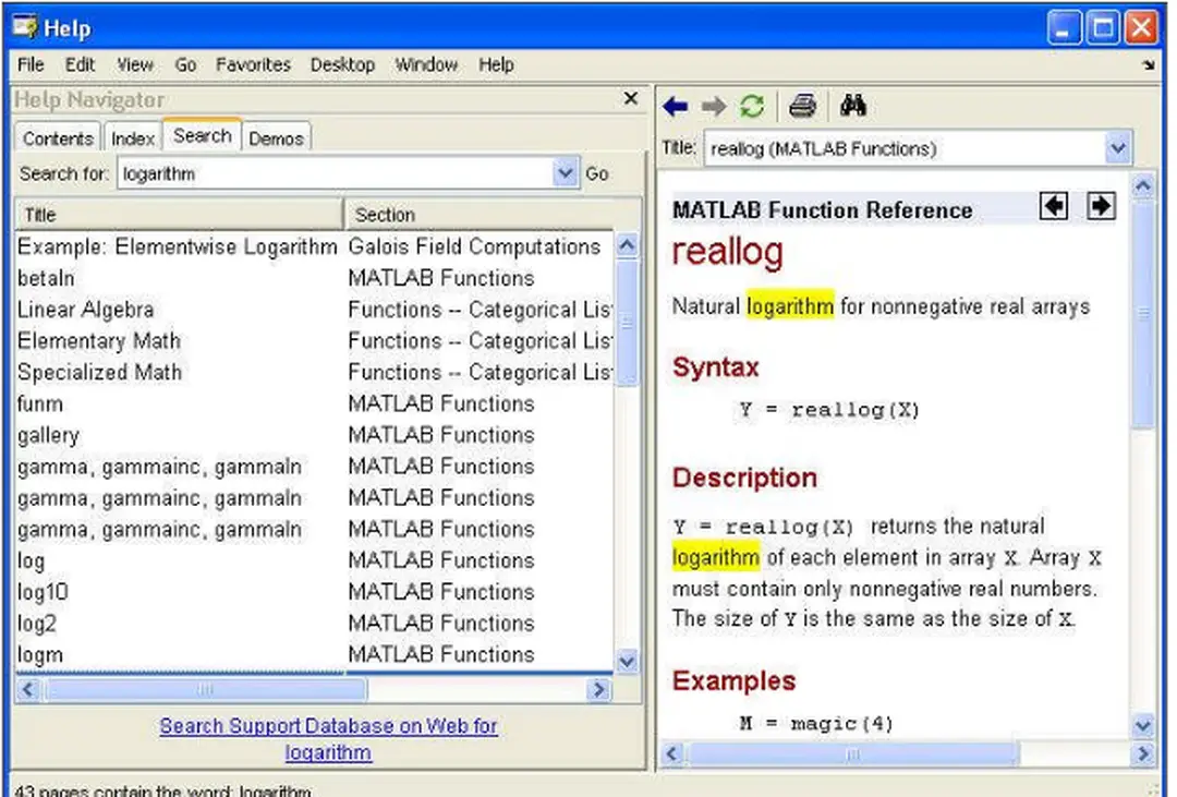 Hình 1. : Giao diệ n cửa sổ Help của Matlab 7.0