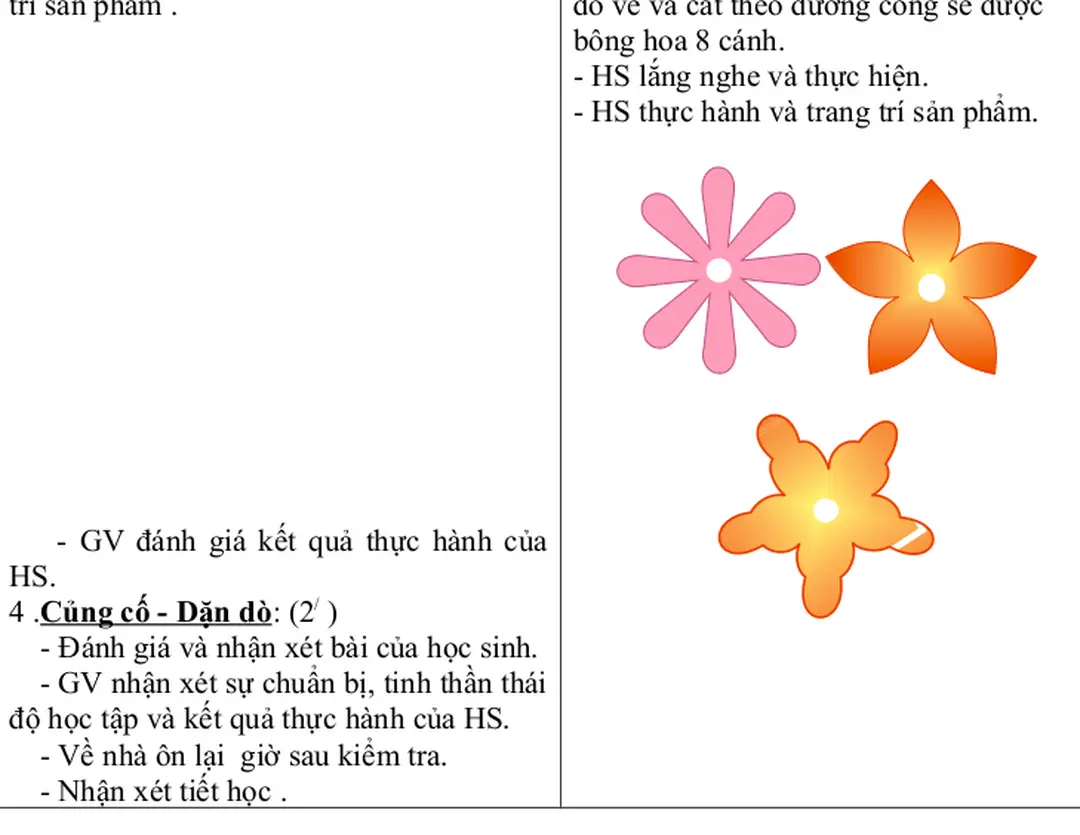 Hình vuông rồi gấp giống như gấp ngôi  sao 5 cánh. Sau đó vẽ và cắt theo đường  cong 