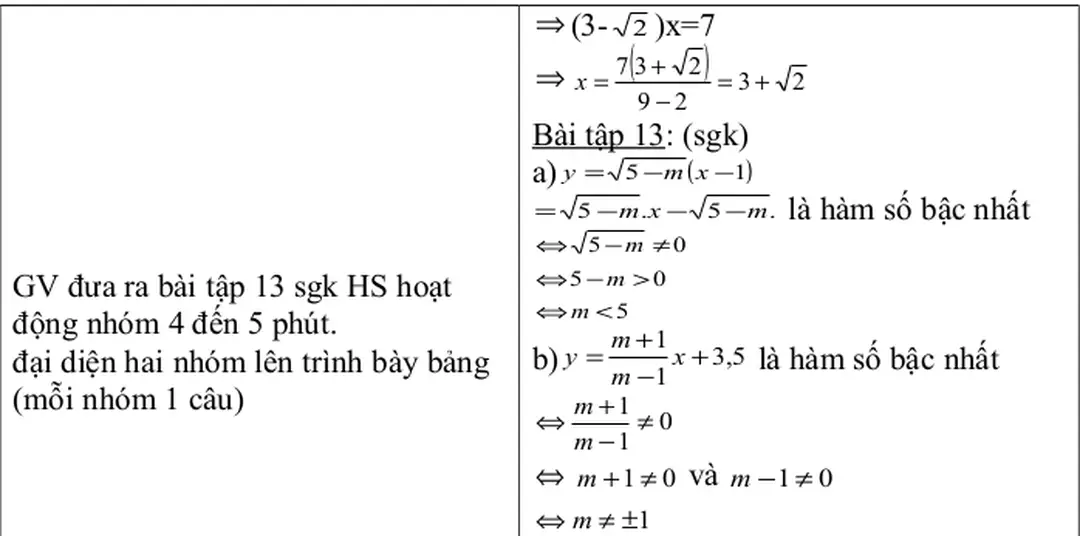 Tiết 23: §3. ĐỒ THỊ HÀM SỐ y =ax + b (a ≠ 0)