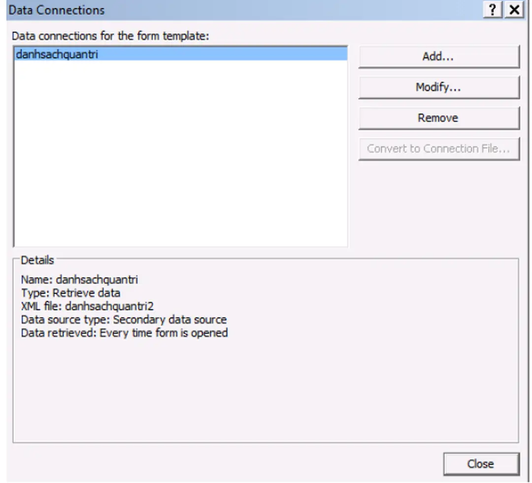 Bảng mô tả cuối cùng sẽ hiển thị lại mô tả dữ liệu một cách vắn tắt. 