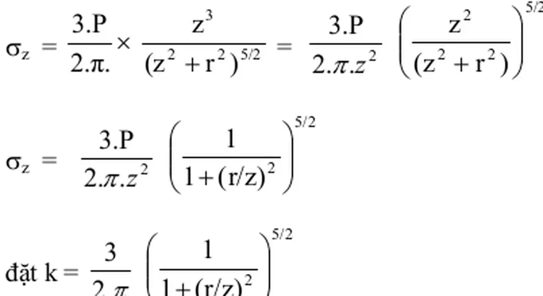 Bảng 3.1 :Bảng giá trị hệ số k   