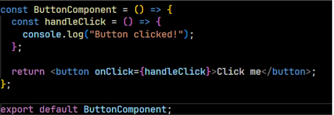 Hình 3.1: Xử lý sự kiện `onClick` trong React