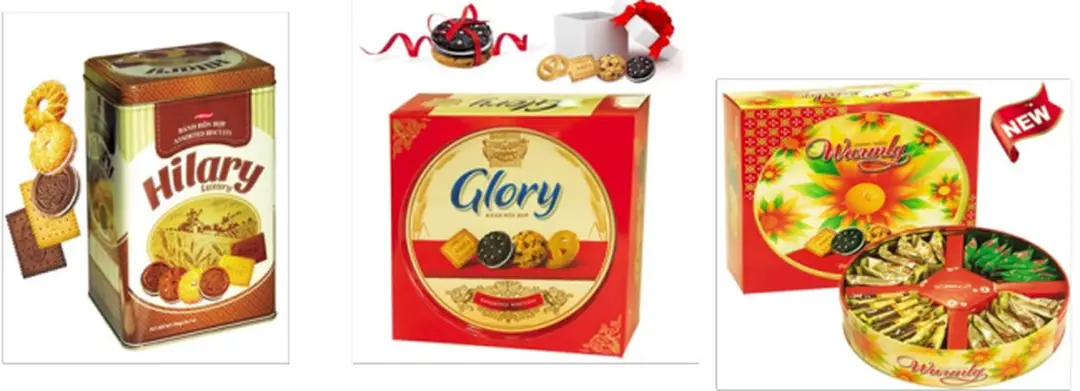 Hình 2.2. Một số sản phẩm dòng bánh khô của công ty Bibica