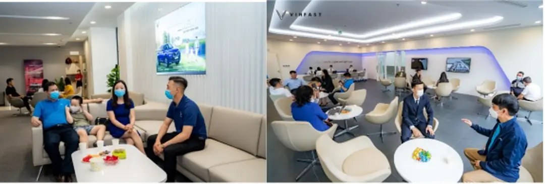 Hình 4. 3 Phòng chờ VIP tại các Showroom của VinFast