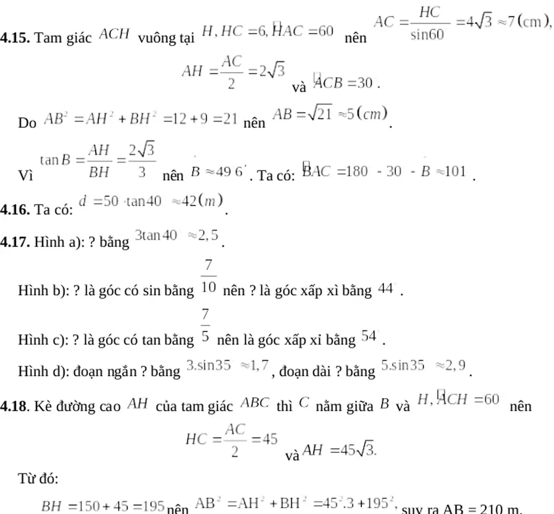 4.17. Hình a): ? bằng  .