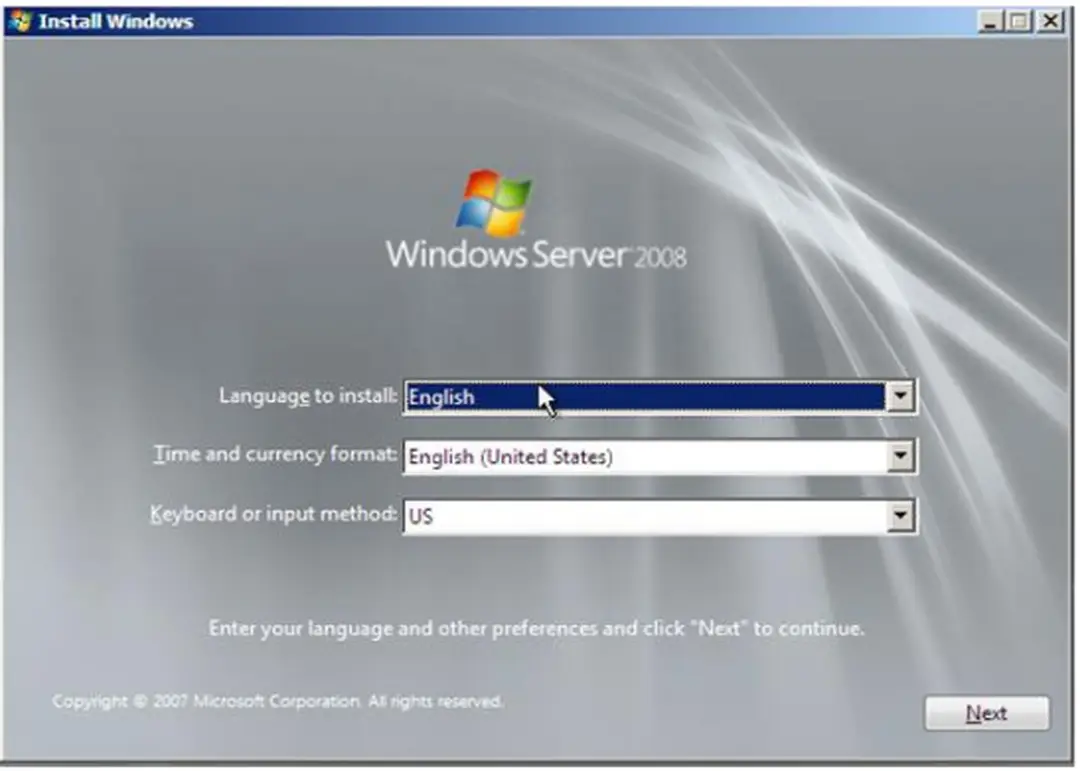 Hình 2.2: Lựa chọn ngôn ngữ 